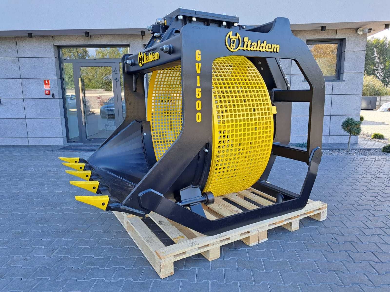 Łyżka przesiewająca ITALDEM GV-1500, 1600kg do koparki 13-26 ton