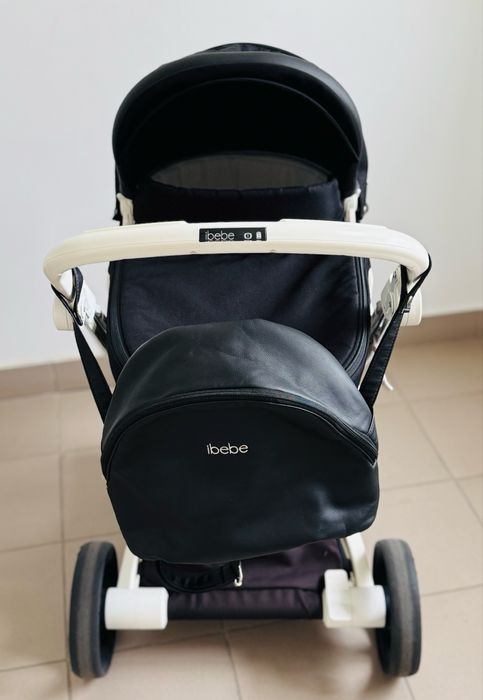 Коляска 2 в 1 ibebe-i-stop black