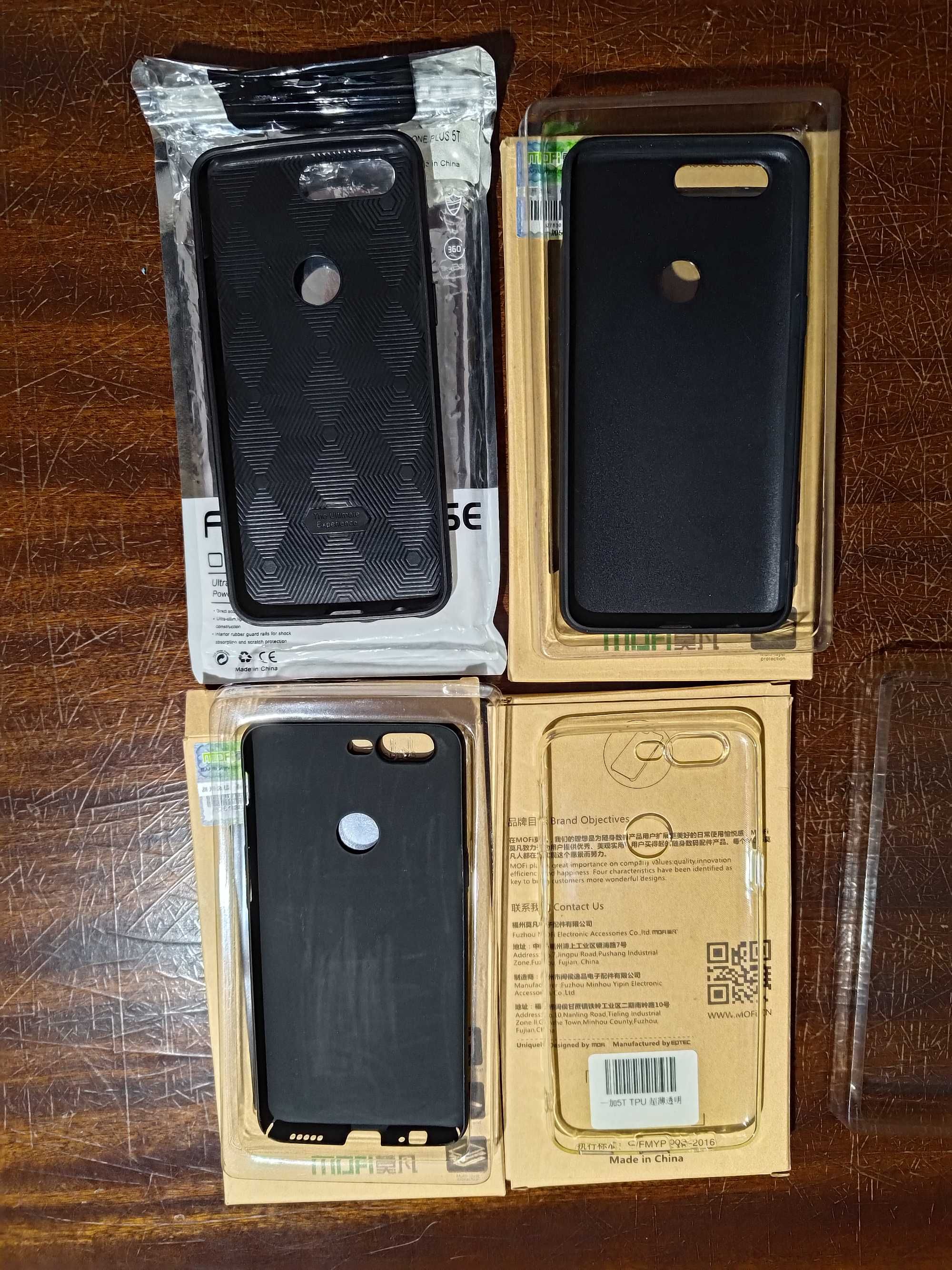 OnePlus 5T zestaw 4 etui