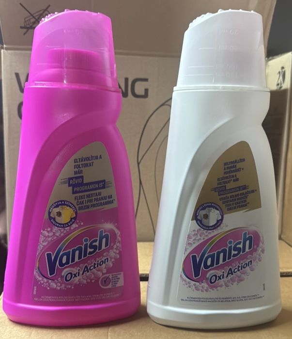 Vanish Oxi Action Gold. Плямовивідник для білих та кольорових речей. З