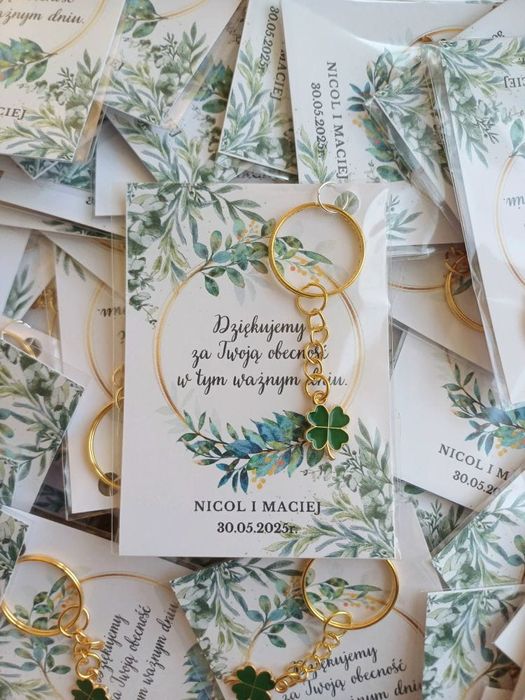 Podziękowanie dla gości koniczynka