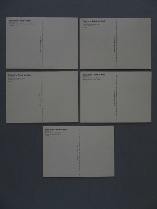 Postais antigos Tintin - Editions d'art Yvon Paris