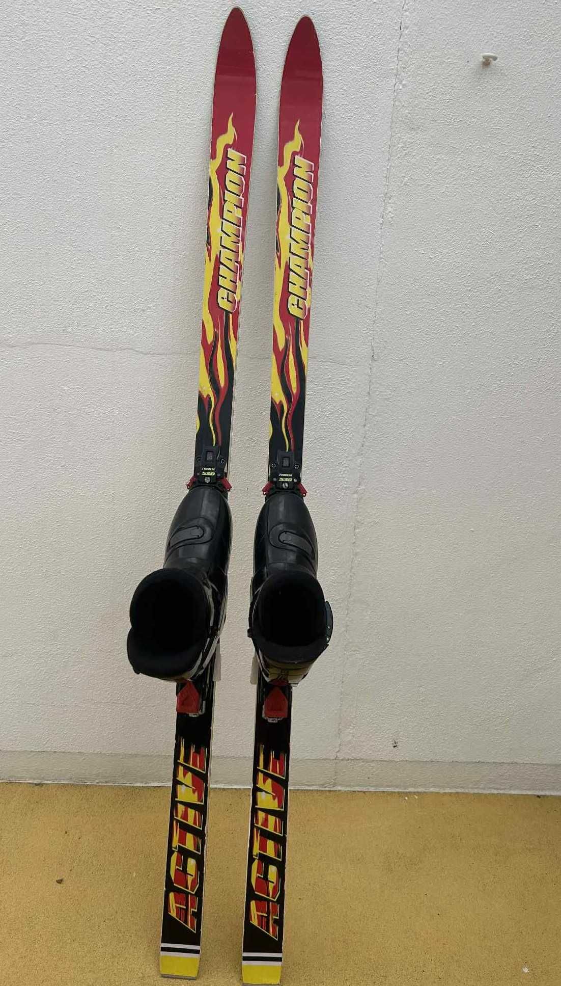 Skis com botas  para adulto