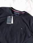 Longsleeve męski Tommy Hilfiger regular fit, kolor czarny rozmiar L