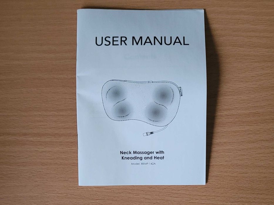 Elektryczny masażer shiatsu z funkcją podgrzewania do karku i pleców