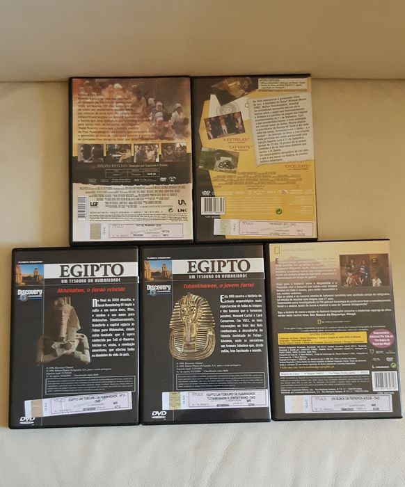 DVDs: Egipto, National Geographic, Fahrenheit, Hotel Ruanda