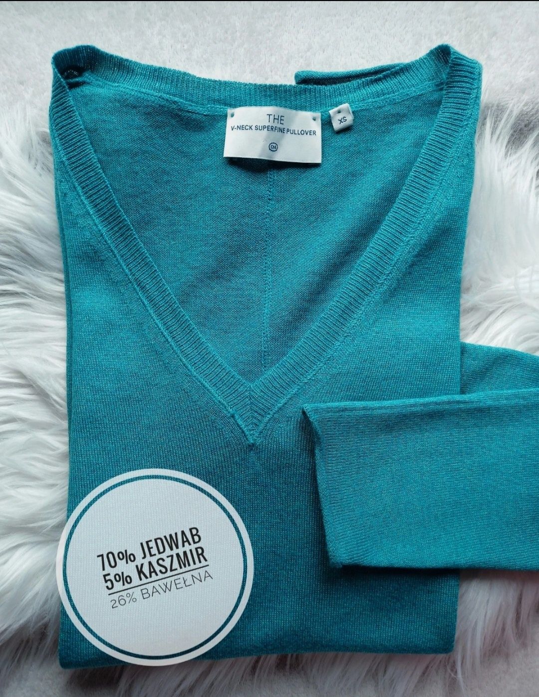 Sweter jedwab + kaszmir C&A premium