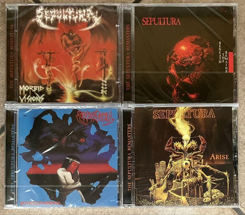 Sepultura - Morbid… Schizophrenia, Beneath…, Chaos A.D., Roots…