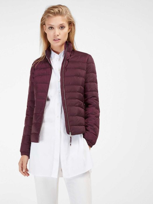 Casaco/ Kispo penas cor-de-vinho Massimo Dutti