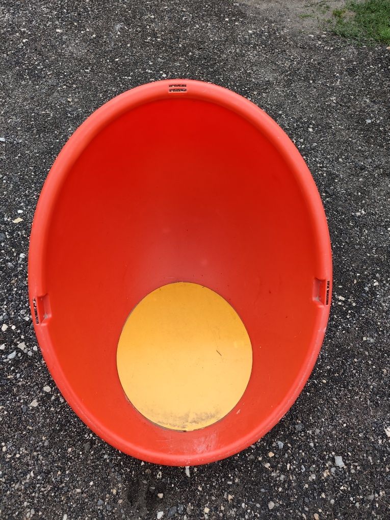 Fotel jajo ikea pomarańczowe