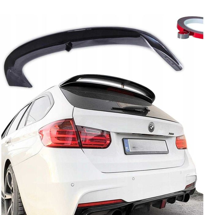 Spoiler lotka BMW F31 Touring daszek Performance czarny połysk z ABSu