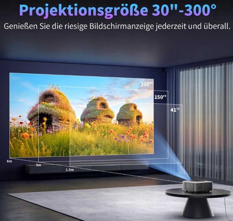 Sainellor Projektor 4K Android 12.0 OS
