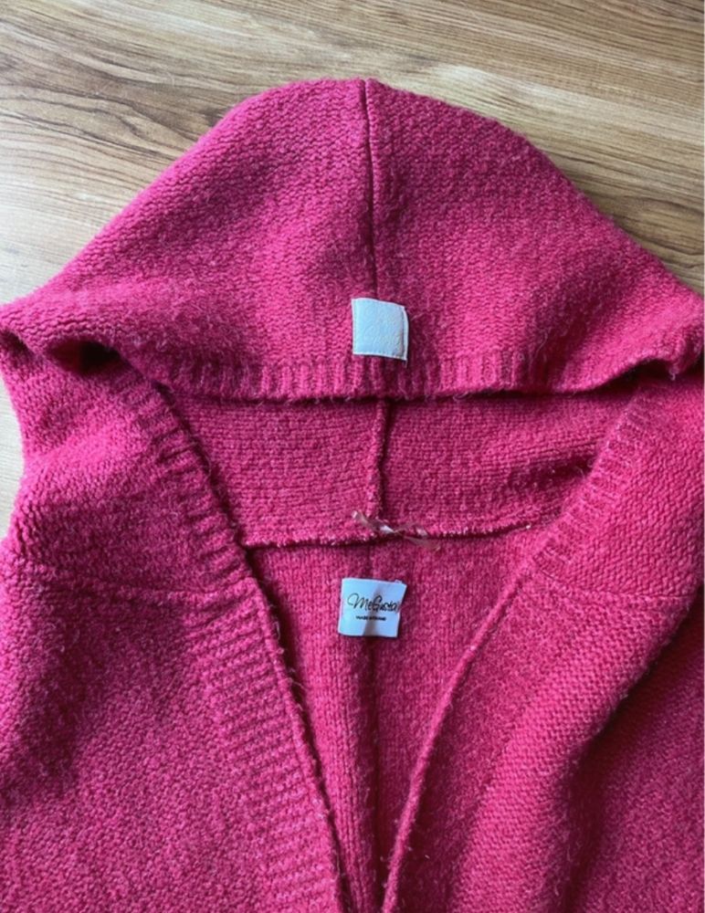 Me gusta różowy neonowy sweter oversize z kapturem s m l XL
