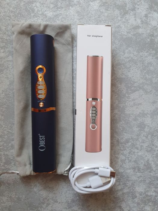 Бездротовий, портативний випрямляч для волосся OBEST, 2 в 1