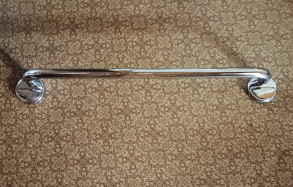 Поручень-ручка прямой хромированный, влагостойкий 50 см, 20 см