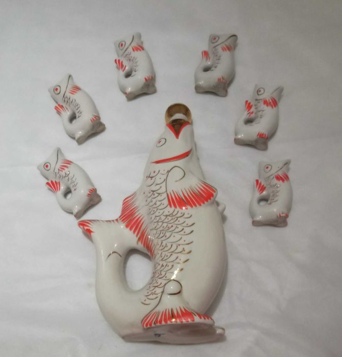 Сервіз рибки (синій і білий)