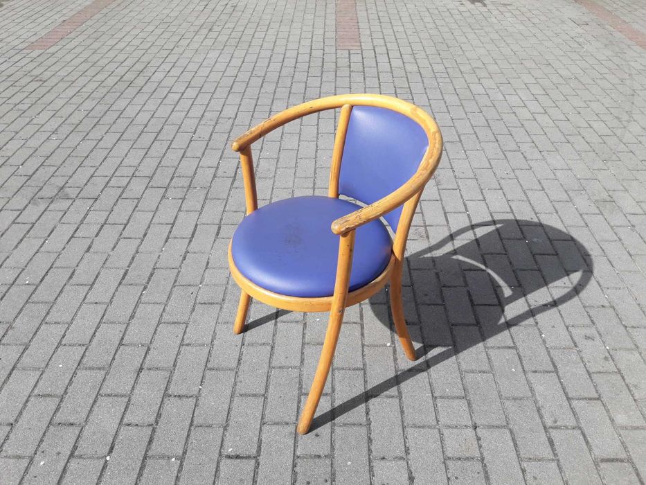 Fotel PRL w typie Fameg Thonet, design lata 80/90 Vintage