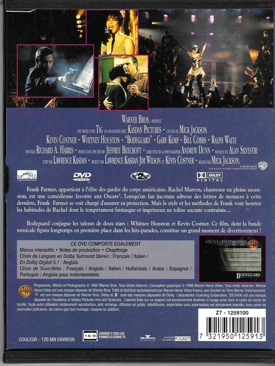 O Guarda Costas (edição Francesa em caixa snapper) (1992)