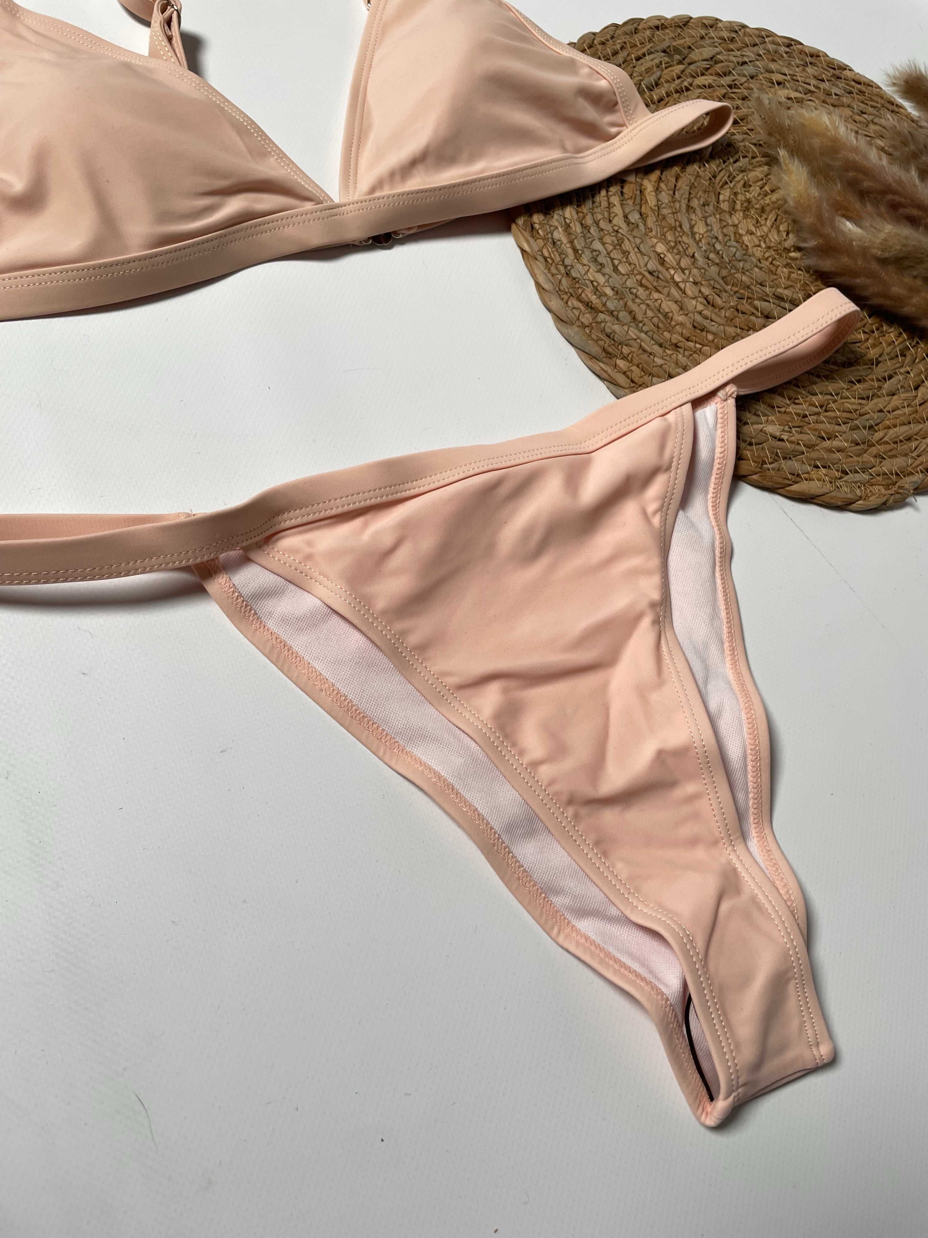 Nowy damski dwuczęściowy strój kąpielowy Shein różowy XL(42)