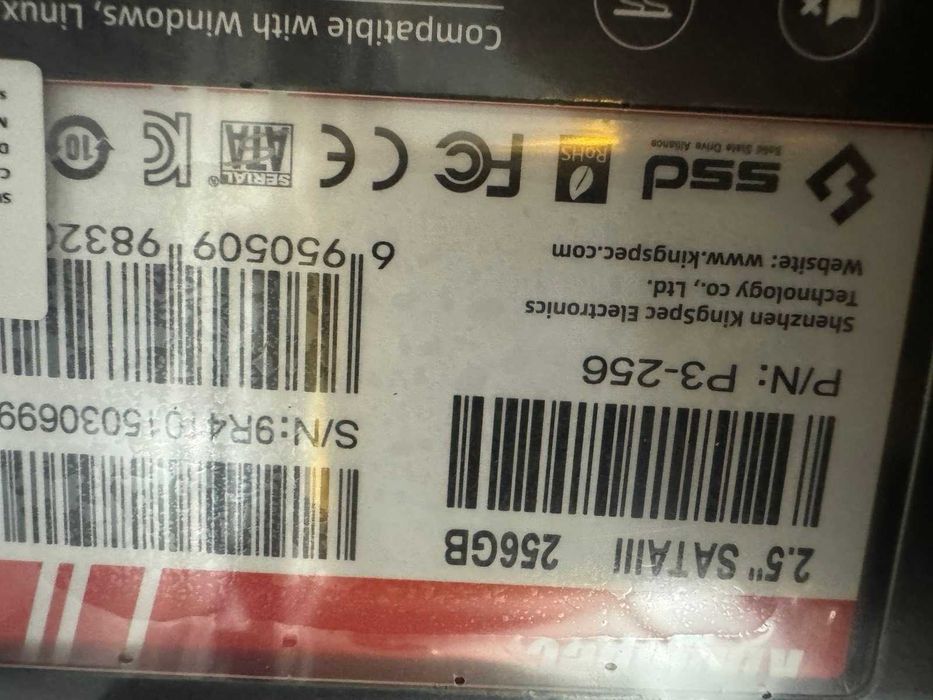 SSD диск 256 Гб KingSpec P3-256 Новий!