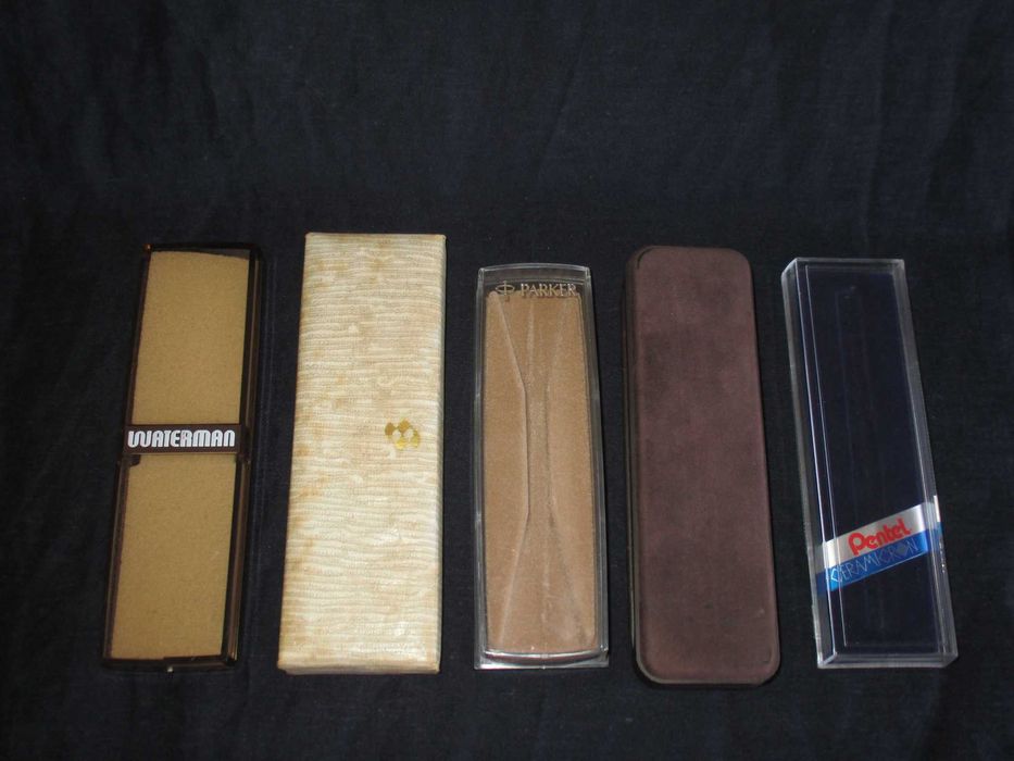 Estojos Canetas Vintage Waterman Parker Pentel Ballograf