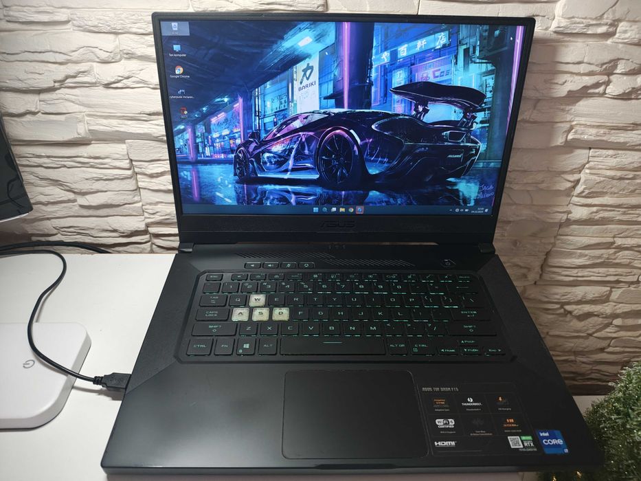 GAMINGOWY Laptop ASUS TUF DASH 15.6"i7 11GEN 8x4.80Ghz16GB,RTX3060-6GB