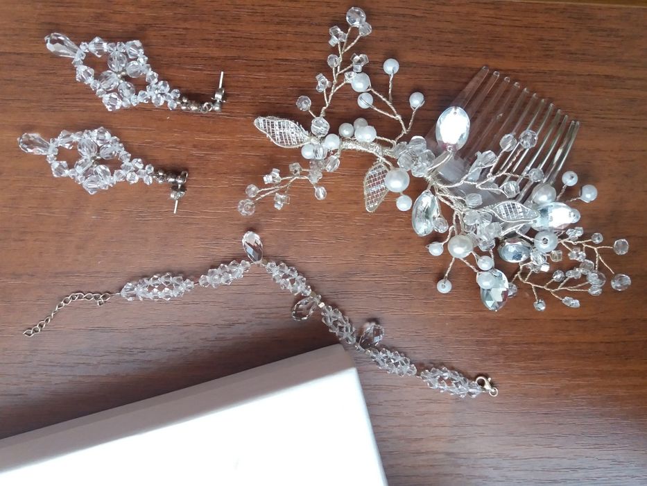 Ozdoba Ślubnea do Wlosow +bizuteria