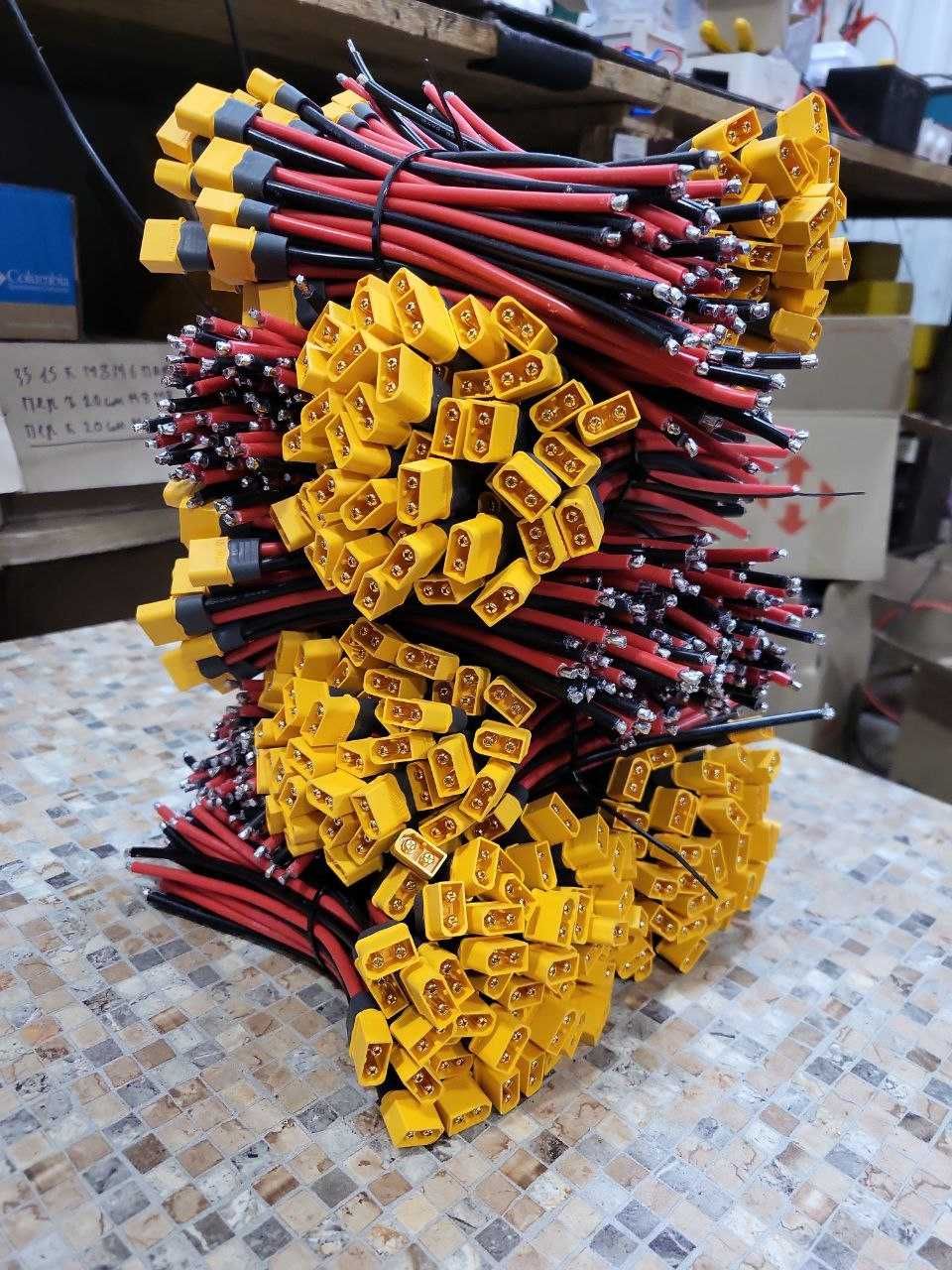 Изготовление ОПТ Коннекторы XT-90 XT60 Male Female  кабель 12AWG 10AWG
