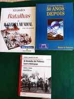 Livros antigos sobre a 2 Guerra Mundial