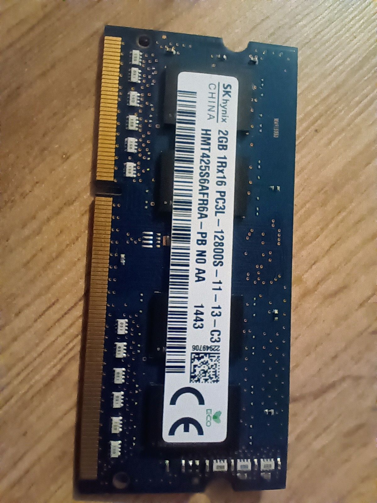 pamięć SK Hynix RAM DDR3 2gb do laptopów