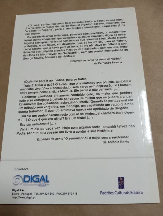 Fernando Pessoa and António Bento – The Story of the Vicar / The Loveless One...64552277476099121