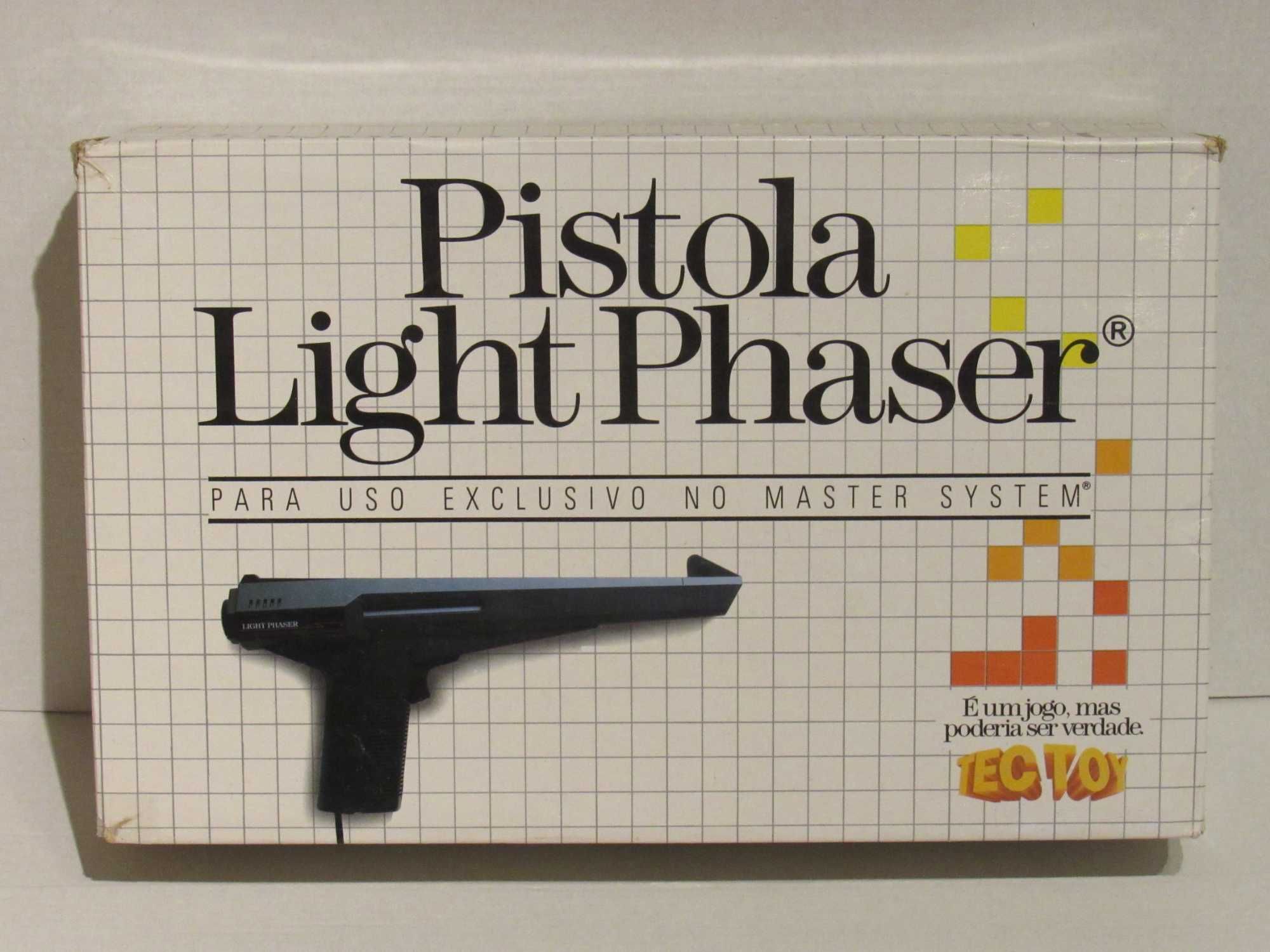Sega Master System pistola Light Phaser Tectoy completa como nova