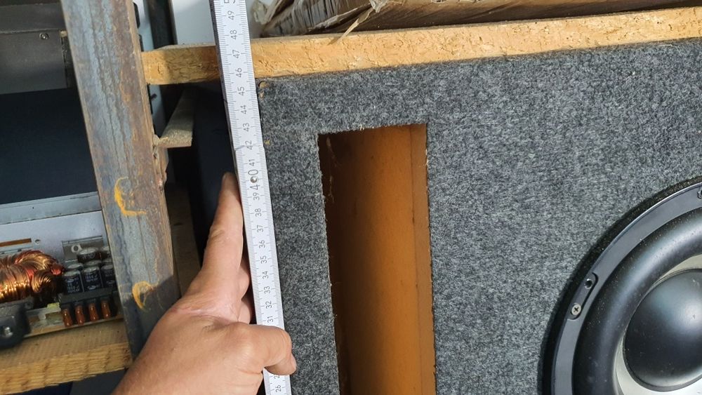 Monstrum, potężna obudowa 2x10" basreflex MDF 30mm nisko strojona