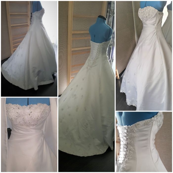 VESTIDO DE NOIVA - Maggie Sottero c/ Certificado- Saiote Echarpe Luvas