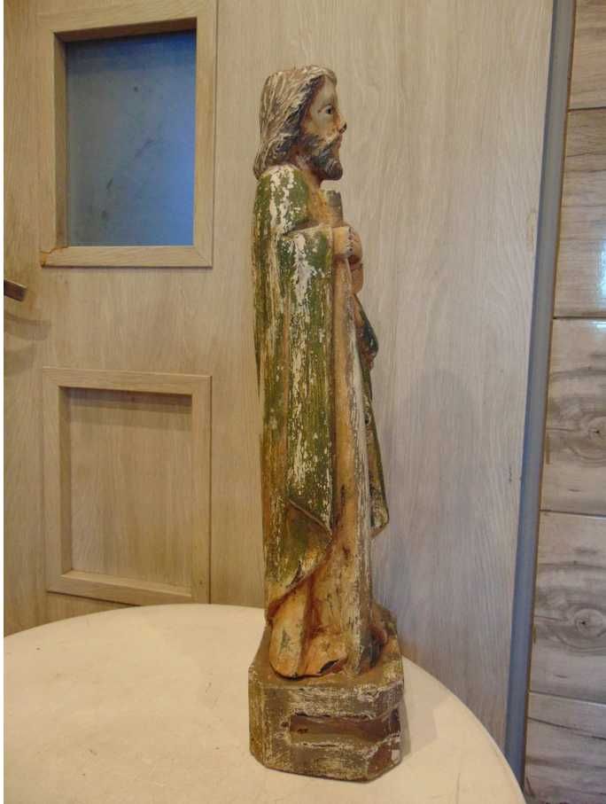 Mojżesz,przedwojenna drewniana figura wys.52 cm.