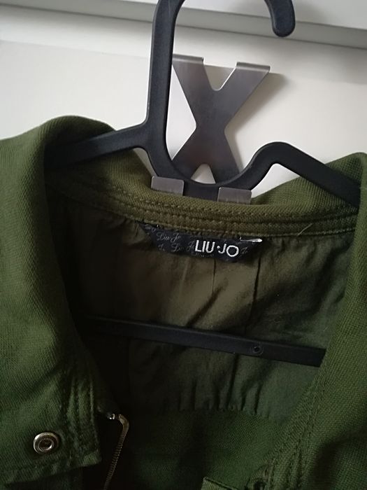 -70% Liu jo super kurtka khaki wiosna bomberka 36 S