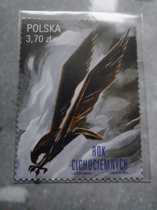 Piękny folder ze znaczkiem oraz kopertą okolicznościową - Cichociemni