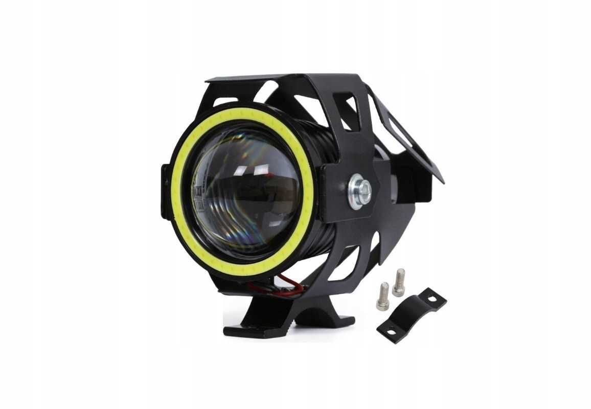 Halogeny motocyklowe RING LED lampy reflektory U7