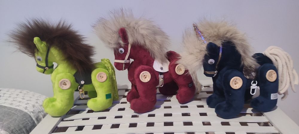 Konik handmade maskotka jasnobrązowy