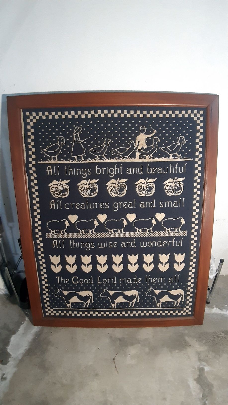 Quadro grande feito à mão