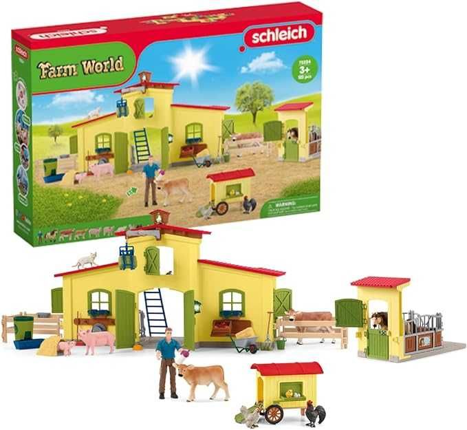 SCHLEICH 72224 Farma z kurnikiem i małą stajniąokazja dla kolekcjonera