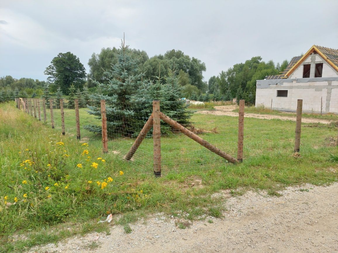 Siatka leśna ogrodzenie tymczasowe budowlane