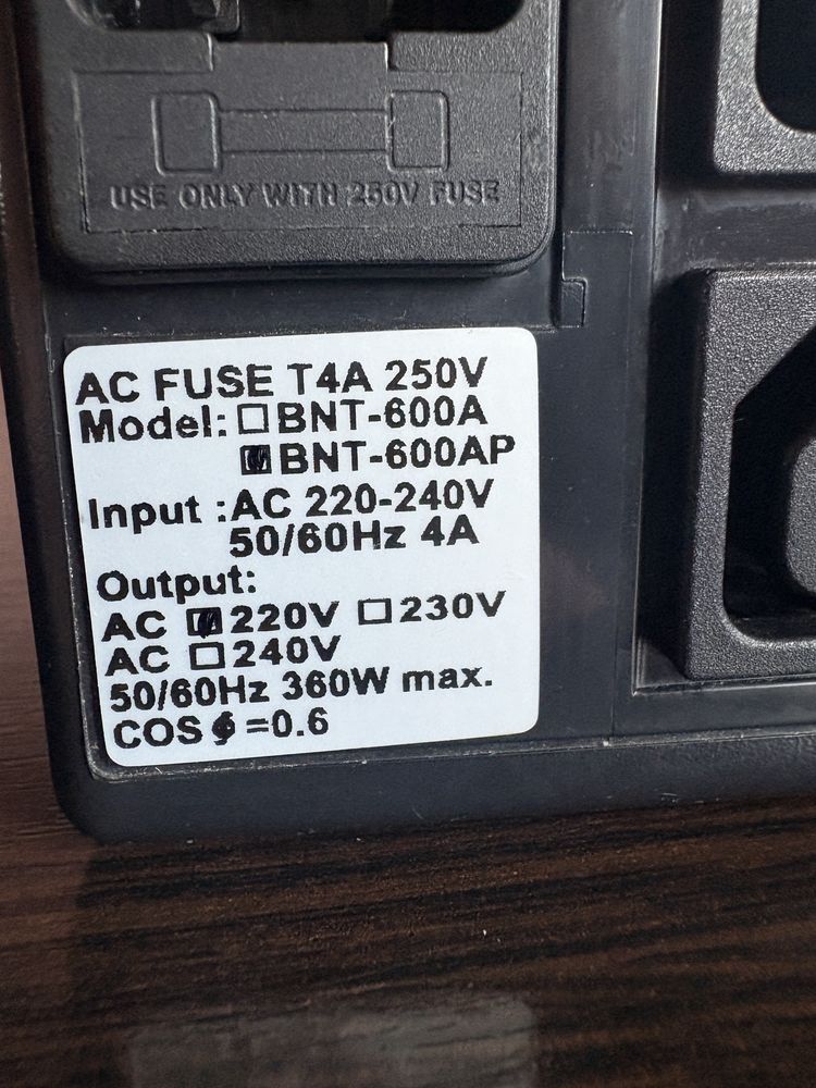 UPS ДБЖ Powercom BNT-600AP usb
