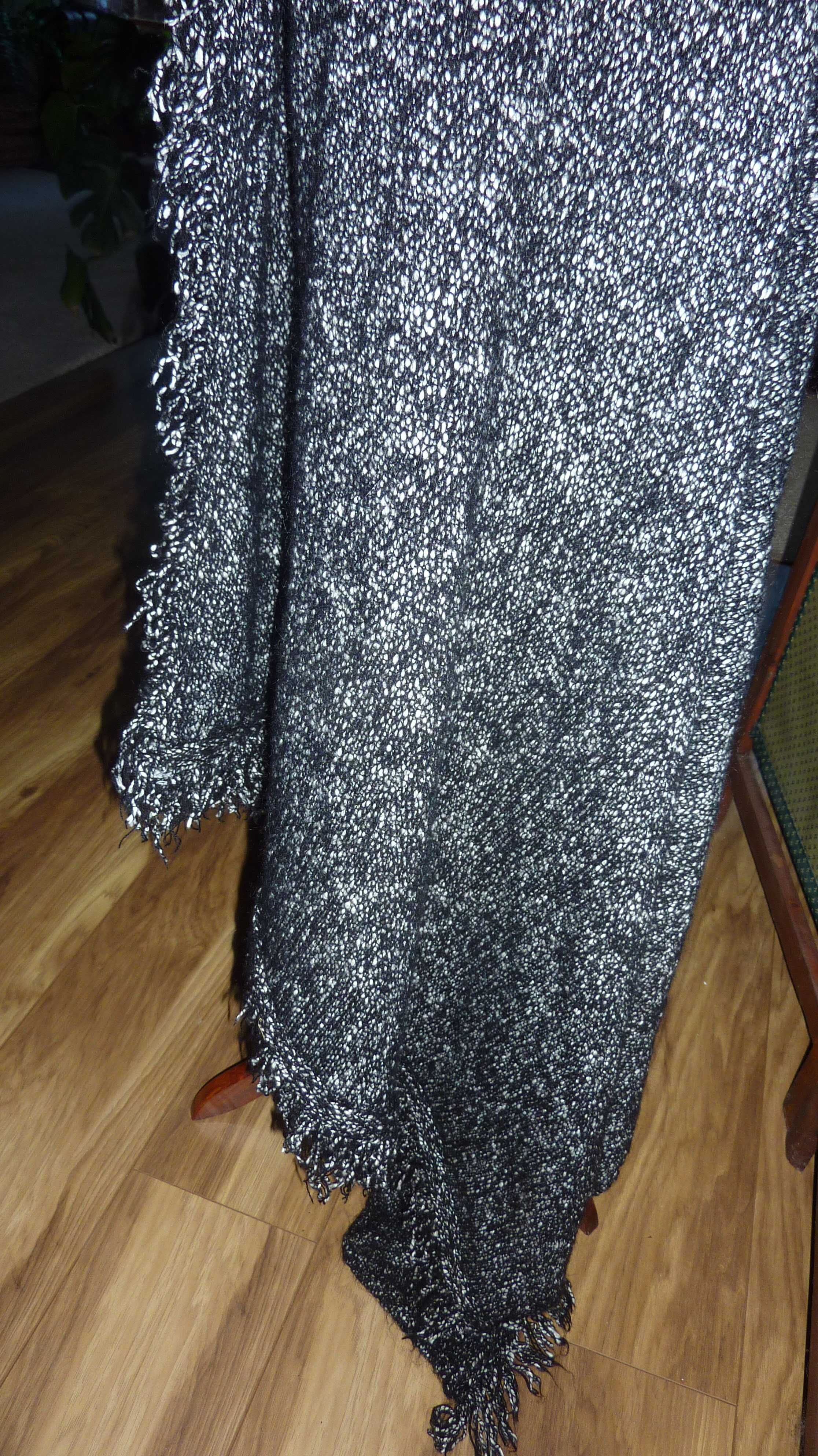 ZARA KNIT kamizelka narzutka ponczo r.M