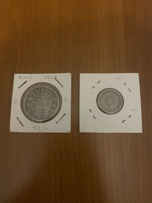 Moedas antigas Guiné