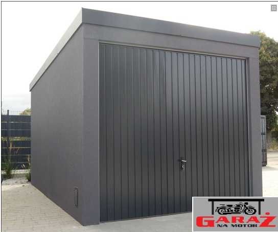 Garaż tynkowany Garaże Tynkowane Blaszane Blaszak Blaszany altanka Dom