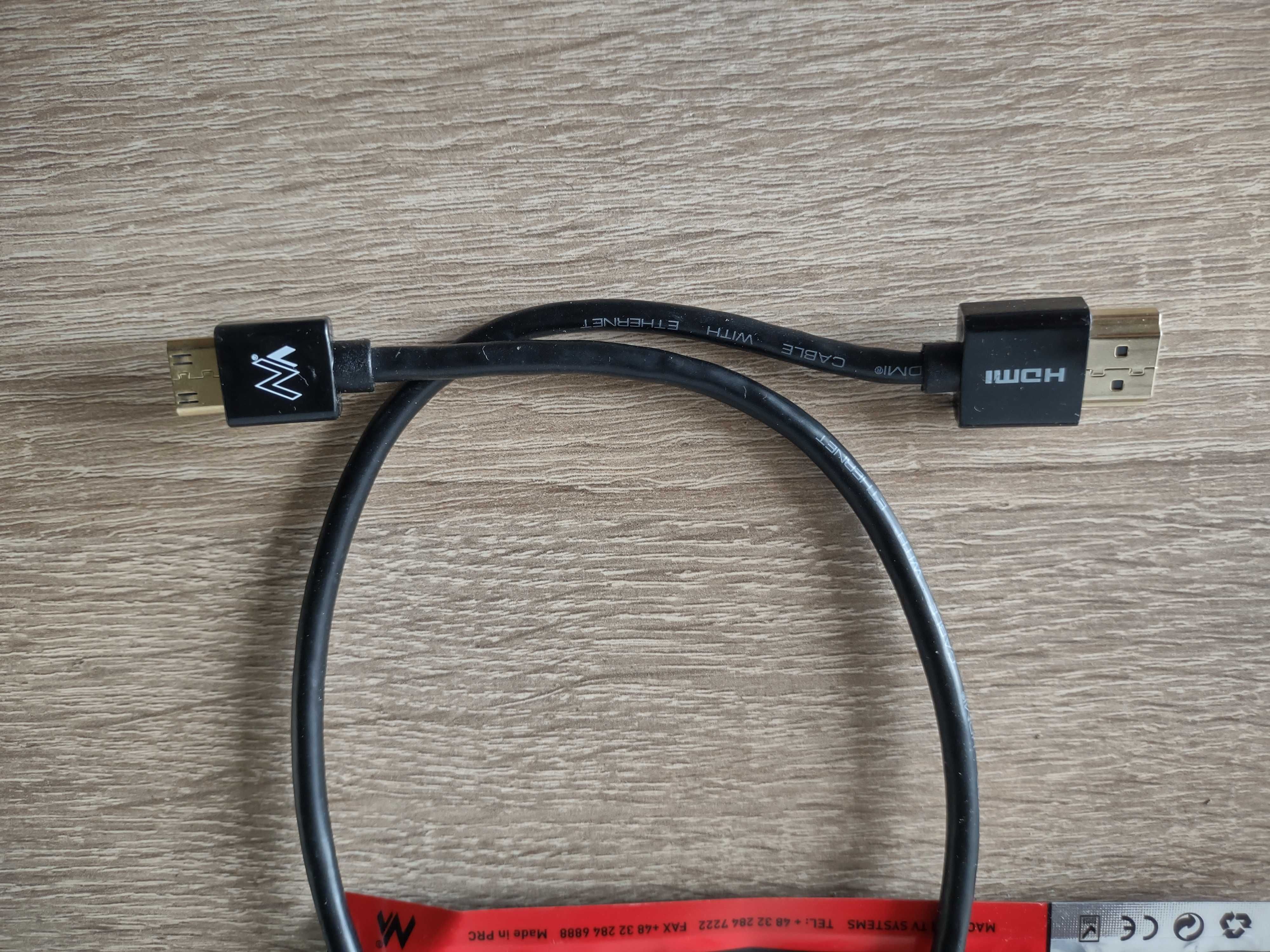 Kabel HDMI  Maclean Super elastyczny 0.5 m do rekordera