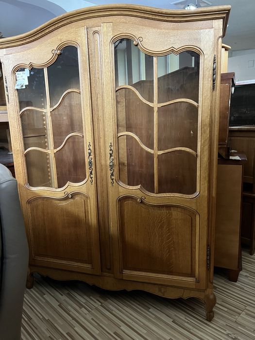 Witryna witrynka serwantka drewniana drewno Chippendale FV DOWÓZ