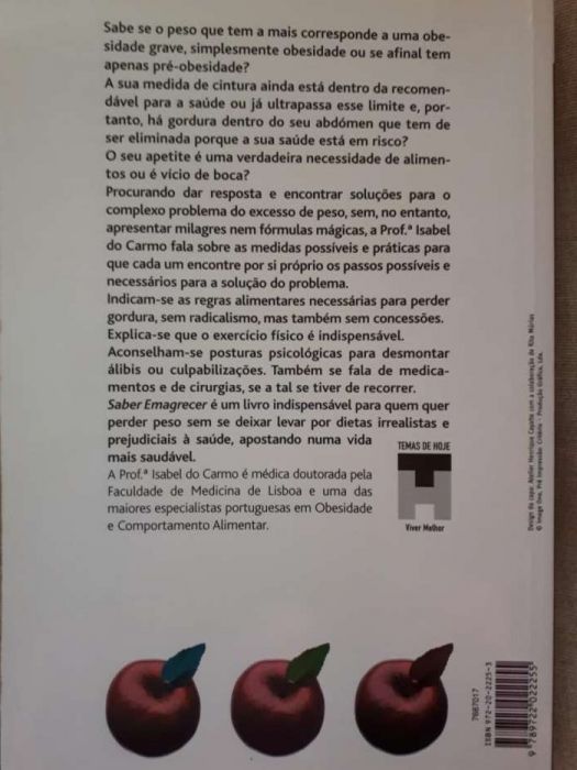 Saber Emagrecer 12 Passos para Perder peso com Saúde Isabel do Carmo