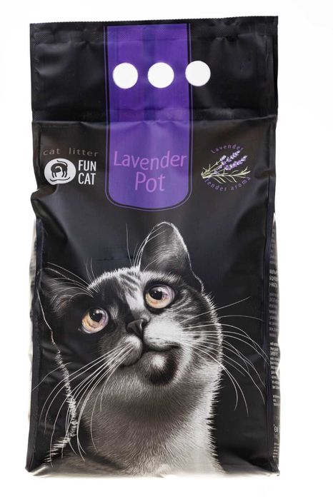 Новинка! Наповнювач для котячого туалету LAVENDER POT з ароматом лаван